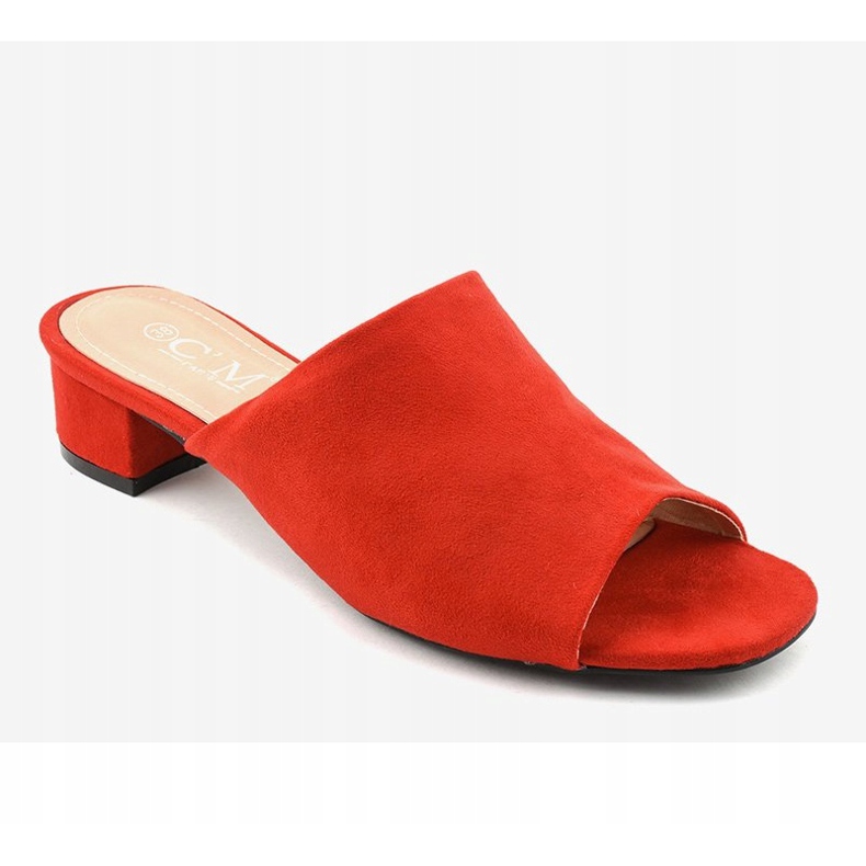 Sandálias vermelhas de salto alto 77-91 vermelho 1