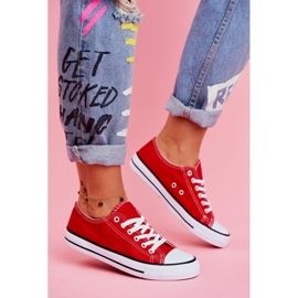 PS1 Tênis clássico feminino vermelho Omerta 1