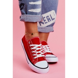 PS1 Tênis clássico feminino vermelho Omerta 2