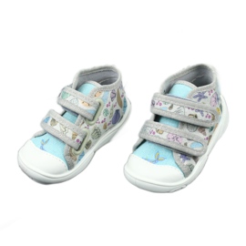 Calçados infantis Befado 212P065 azul cinza 3