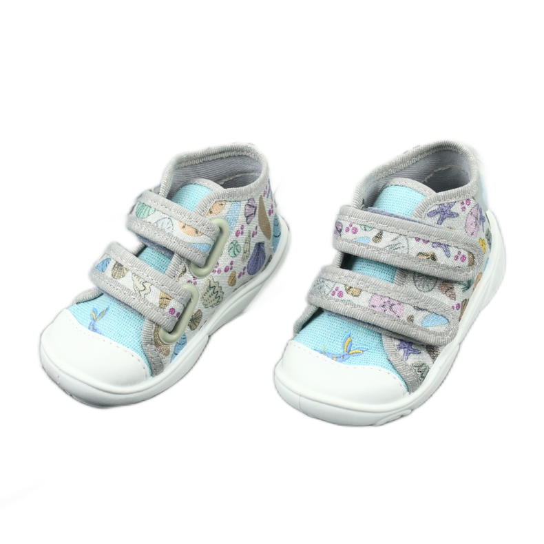 Calçados infantis Befado 212P065 azul cinza 3