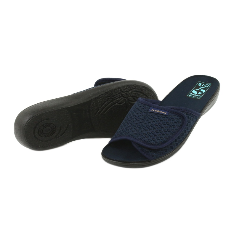 Adanex Chinelos de velcro azul marinho azul-marinho 3
