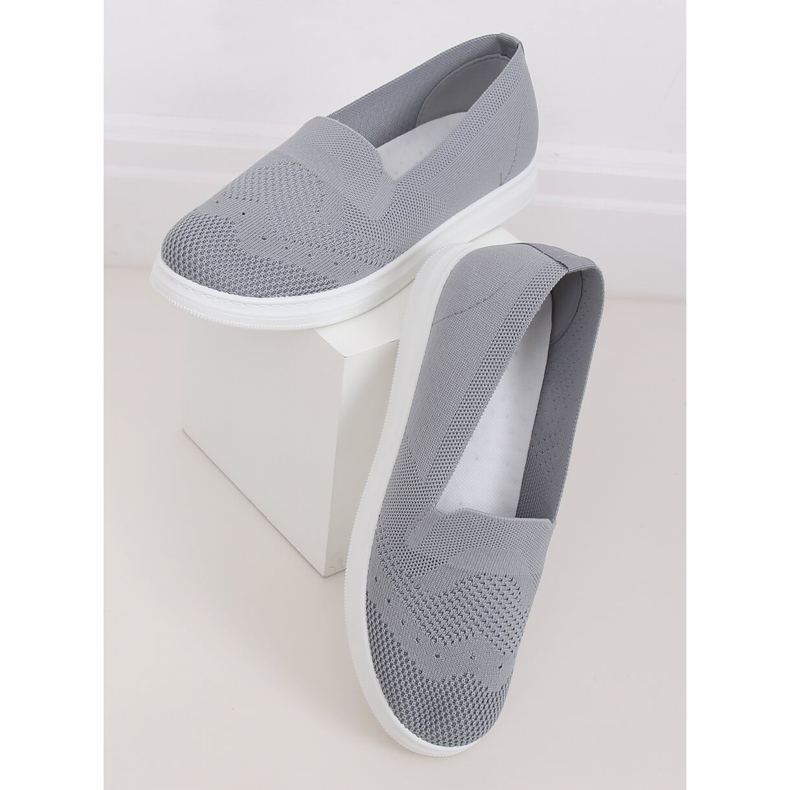 Tênis cinza feminino cinza ZK069 Grigio 1