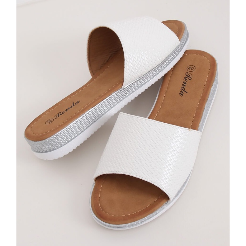 Chinelos femininos brancos BQ-66 Branco 2