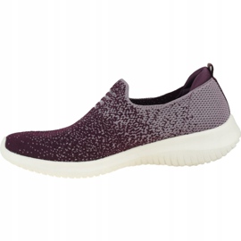 Sapatos Skechers Ultra Flex W 13123-PLUM rosa cinza 1 Sapatos Skechers Ultra Flex W 13123-PLUM rosa cinza 1