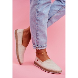 Alpargatas femininas Big Star Slip-on Bege FF276026 2 Alpargatas femininas Big Star Slip-on Bege FF276026 2