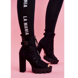 PS1 Botas femininas tornozelo open toe black gladios preto 2 PS1 Botas femininas tornozelo open toe black gladios preto 2