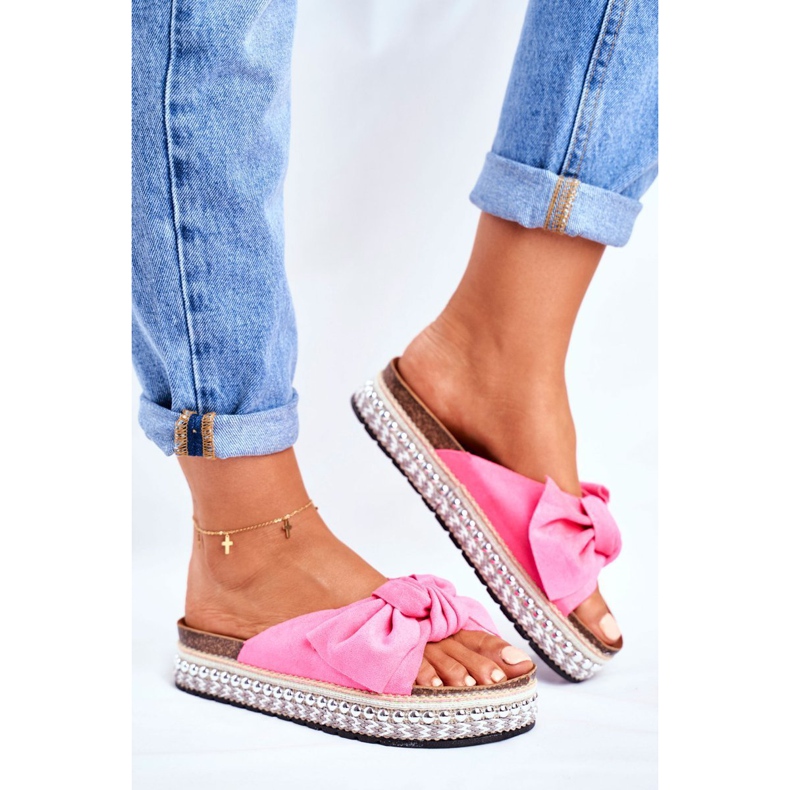 Chinelos femininos fúcsia mortigo rosa 1