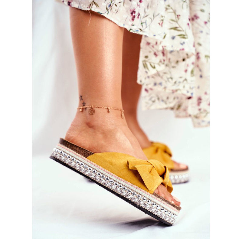 PS1 Sapatilhas altas femininas amarelas mortigo amarelo 2