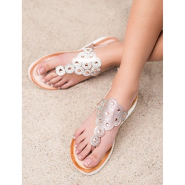 SDS Sandálias na plataforma com decorações amarelo 2