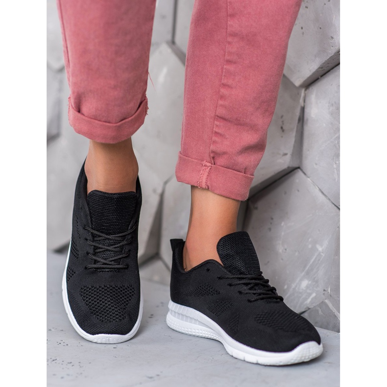 Renda Calçados esportivos Openwork preto 1 Renda Calçados esportivos Openwork preto 1