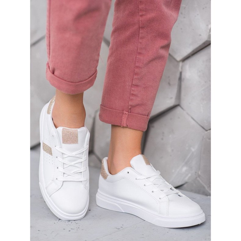 SHELOVET Calçados Esportivos Com Brilho branco 1