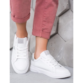 SHELOVET Calçados Esportivos Com Brilho branco 1