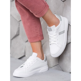 SHELOVET Calçados Esportivos Com Brilho branco 2