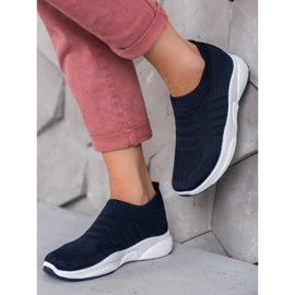 Sweet Shoes Slipons confortáveis ​​na plataforma azul 2