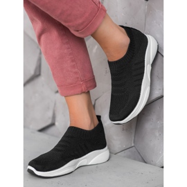 Sweet Shoes Slipons confortáveis ​​na plataforma preto 2