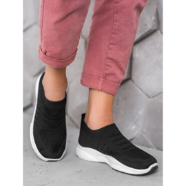 Sweet Shoes Slipons confortáveis ​​na plataforma preto 1