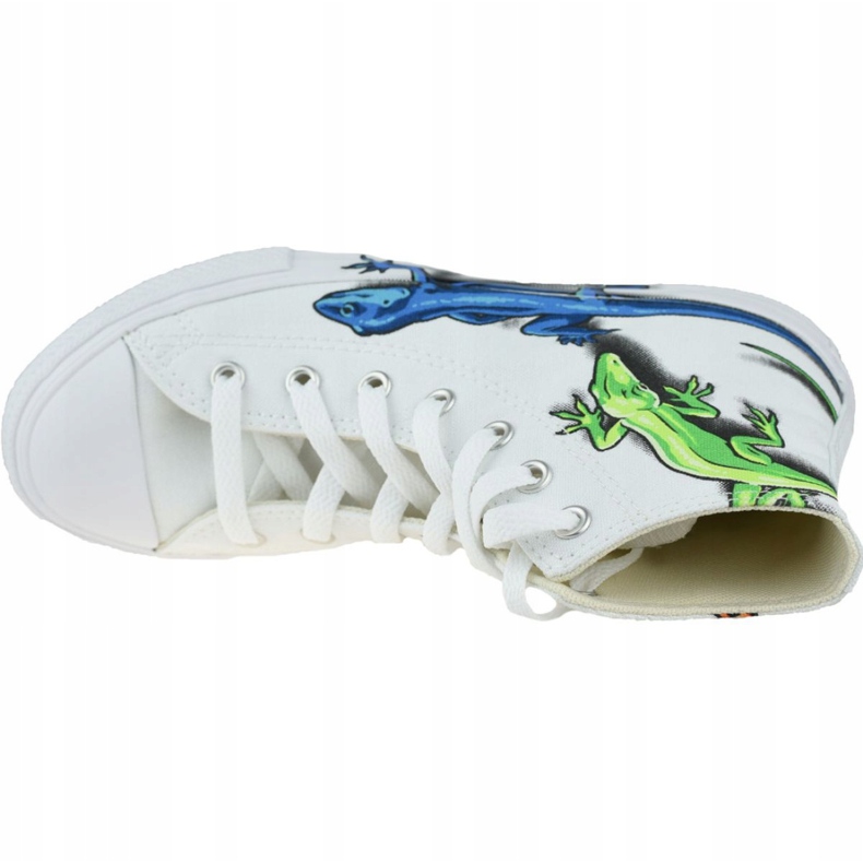 Converse Lizards Chuck Taylor All Star High Kids 667943C branco cinza 2