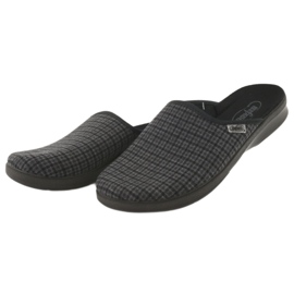 Sapatos masculinos Befado pu 548M012 preto cinza 4