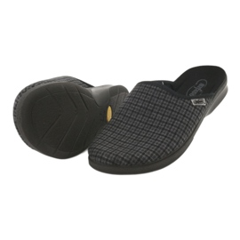 Sapatos masculinos Befado pu 548M012 preto cinza 5