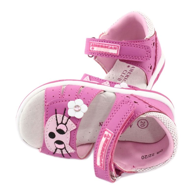 Sandals Girls 'American Club DR22 / 20 gatinha rosa 4