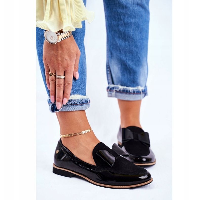 Brogues Maciejka Feminino Mocassins Lacados Preto 04099-01 / 00-5 1