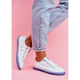 Tênis feminino Cross Jeans Branco Azul FF2R4077C 2