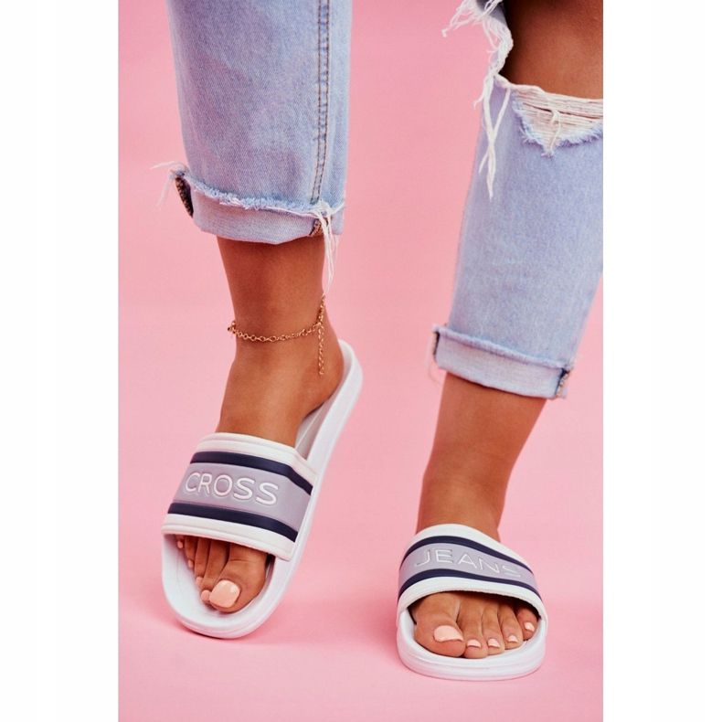 Chinelos femininos Cross Jeans Branco FF2R4158C 2