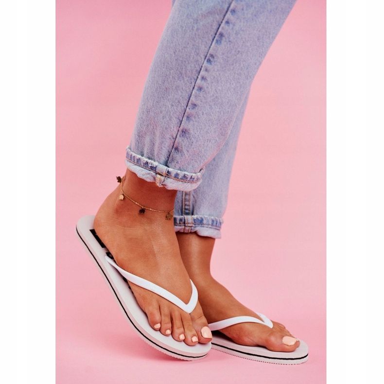 Chinelos femininos flip-flops Big Star White FF274A320 branco 1