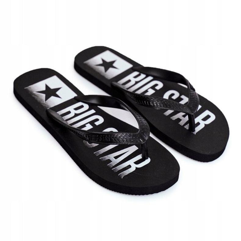 Chinelos masculinos flip-flops Big Star Preto FF274A470 2