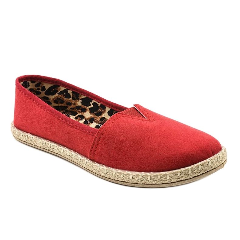 Alpercatas vermelhas com estampa de leopardo TL128-3 vermelho 1
