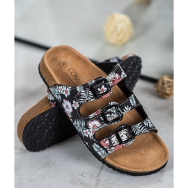 SHELOVET Chinelos Confortáveis ​​com Estampados branco preto multicolorido 1