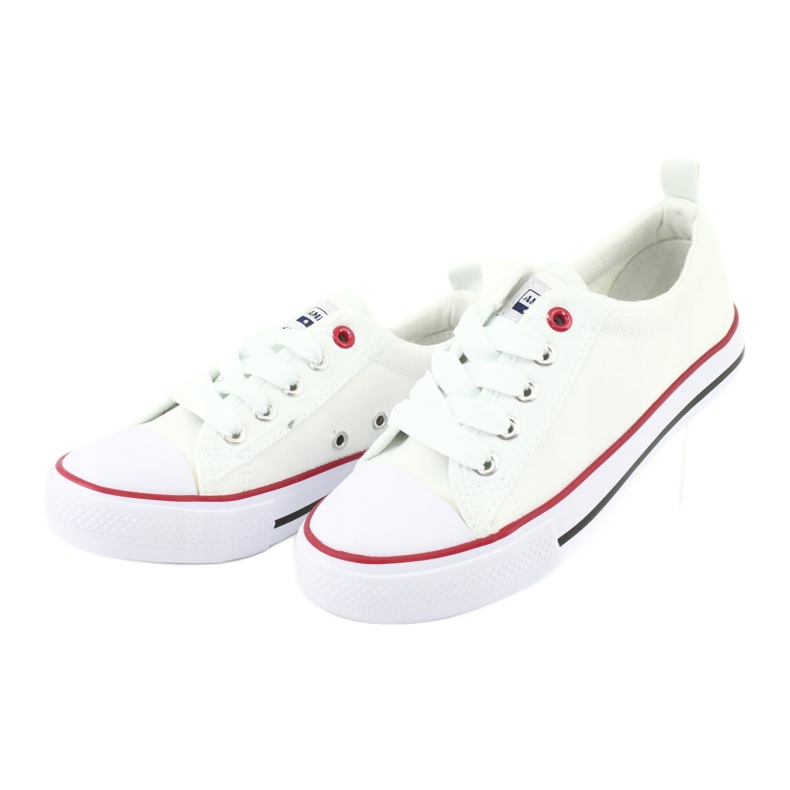 American Club American White Classic LH25 Sneakers amarrados branco branco 4