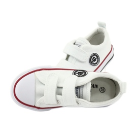 American Club Tênis de velcro branco americano LH41 4