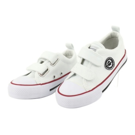 American Club Tênis de velcro branco americano LH41 2