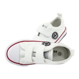 American Club Tênis de velcro branco americano LH41 5