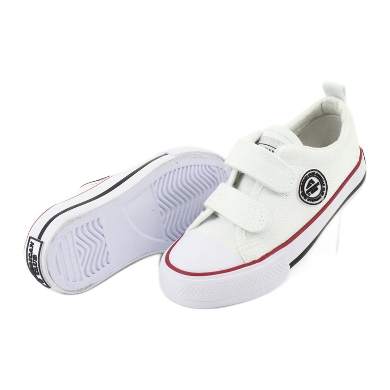 American Club Tênis de velcro branco americano LH41 3