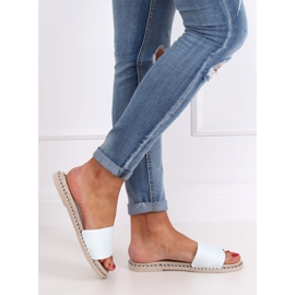 Chinelos femininos brancos 35-185 Branco 2