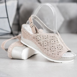 Filippo Sandálias De Couro Com Brilho castanho amarelo 2