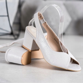 Filippo Sandálias de salto alto casuais cinza 1