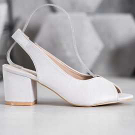 Filippo Sandálias de salto alto casuais cinza 2