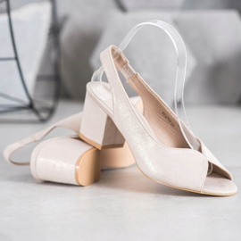 Filippo Sandálias de salto alto casuais dourado 2