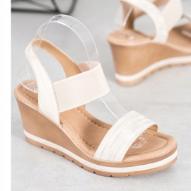 Sea Elves Sandálias de cunha elegantes castanho 1