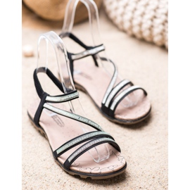 Camo Sandálias Deslizantes Confortáveis preto 1