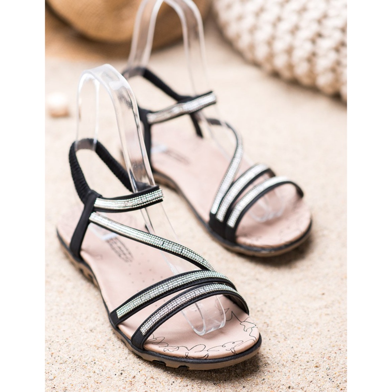 Camo Sandálias Deslizantes Confortáveis preto 1