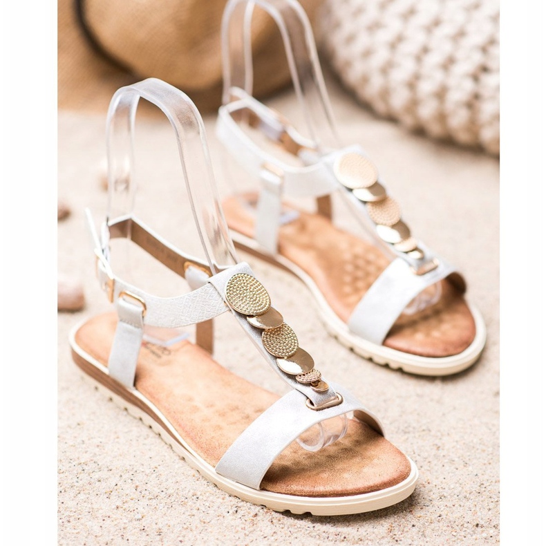 Evento Sandálias Brancas Com Ornamentos branco 1