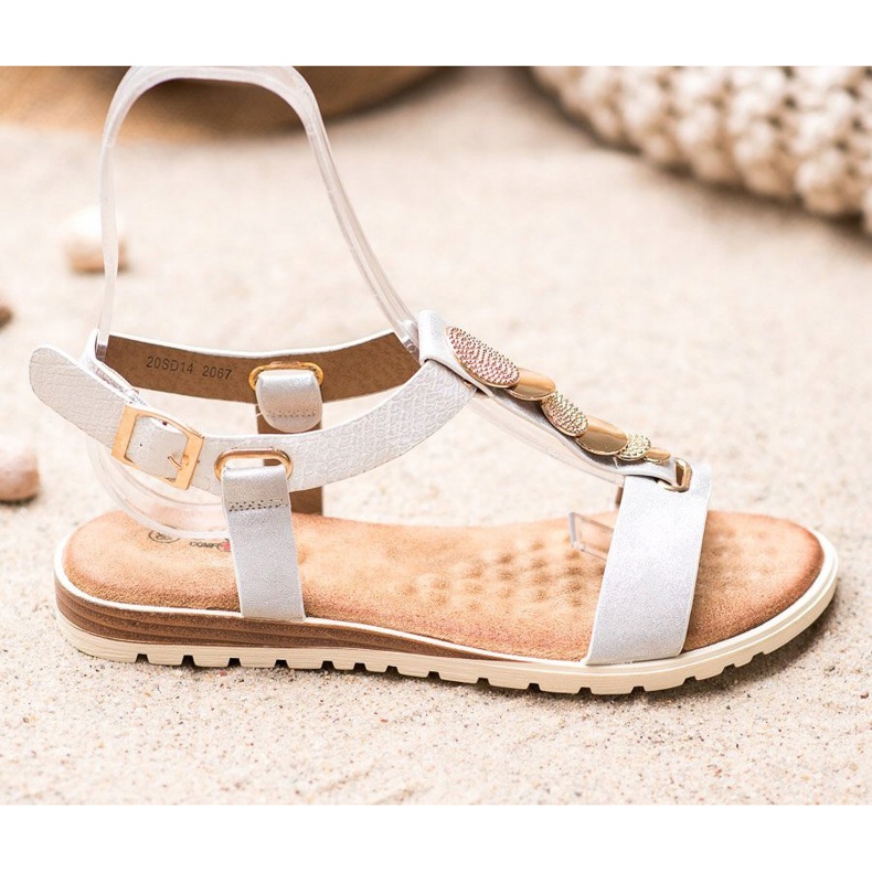 Evento Sandálias Brancas Com Ornamentos branco 2