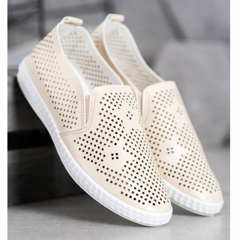 GOLL Slipons Beige Openwork bege 1