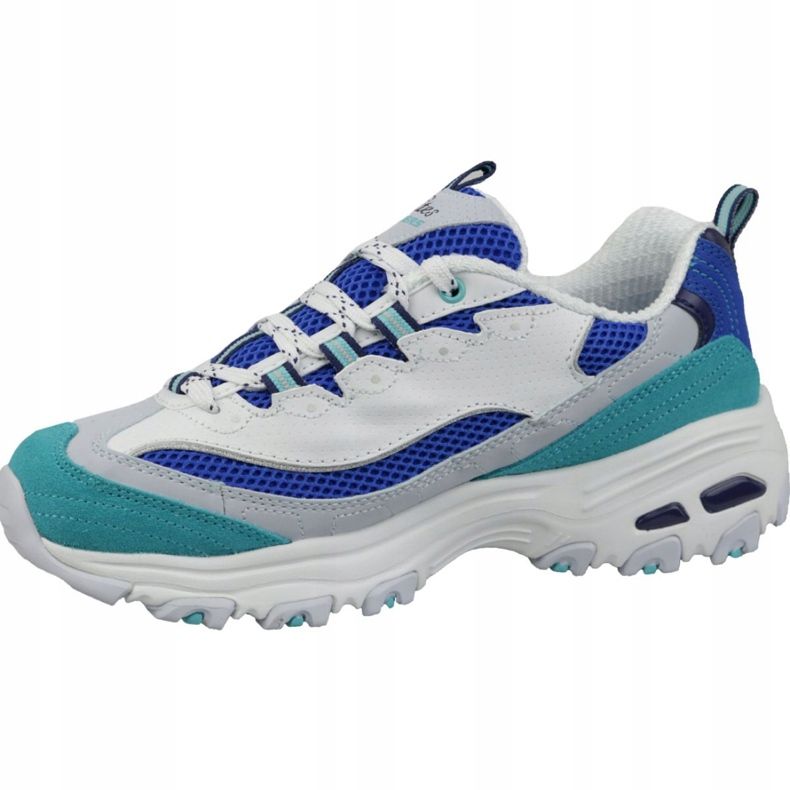 Skechers D'Lites Segunda chance W 13146-WBL branco azul multicolorido 1