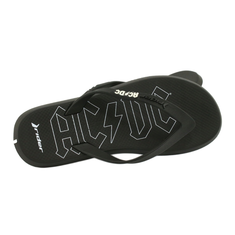 RIDER 82799 AC / DC flip-flops THONG AD men BRASIL branco preto 5